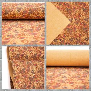 1 Rolle Kork Muster Paisley Herbst 25 x 78 cm